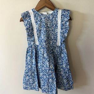 NWT Ralph Lauren 3T Blue Flower Dress